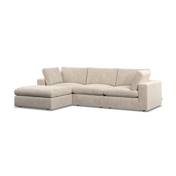 Model Five Chaise Sofa Sicuro Eggshell
