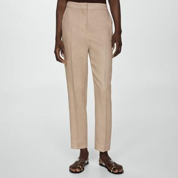 Light/Pastel Grey Linen Trousers