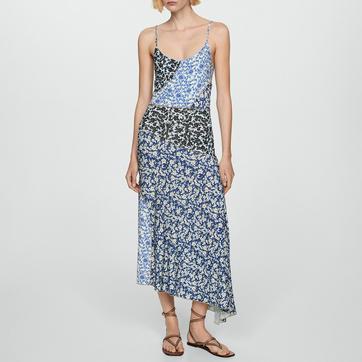 Blue Printed Dress