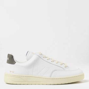Women's White/Khaki V-12 Trainers