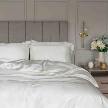 Belledorm Mulberry Silk Duvet Cover,Double Ivory
