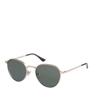 Gold Round Frame Sunglasses 52mm