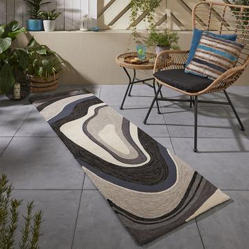 Grey Habitat Aura Outdoor Runner 477304, 60x200