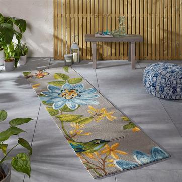 Multi Wedgewood Spring Lotus Outdoor Runner 438504, 60x200