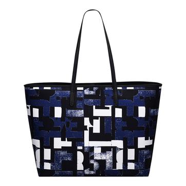 Evenfall Southwell Gardens-Abstract Geo Large Open Top Tote 