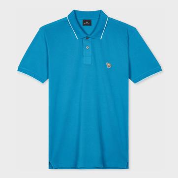 Turquoise Slim Fit Polo Zebra Badge