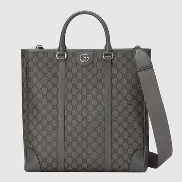 Grey Gucci Ophidia Medium Tote Bag 