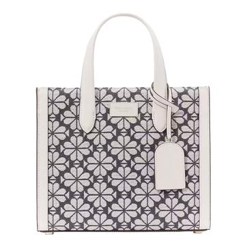 Charcoal Spade Jacquard Manhattan Tote