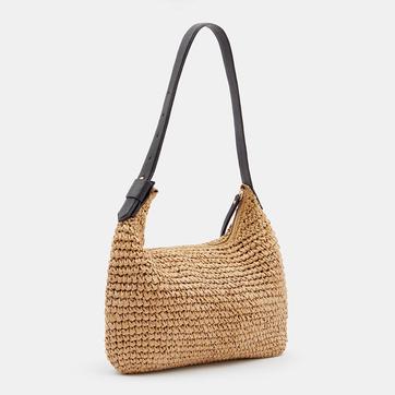 Natural Sophie Straw Crossbody Bag