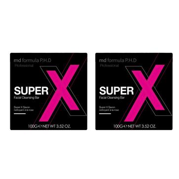 MD Formula Super X Facial Cleansing Bar 100g x 2 Duo Pack