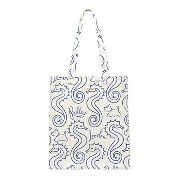 Natural Seahorse Medium Open Top Tote