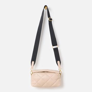 Cream Ausil Quilted Pillow Crossbody Bag