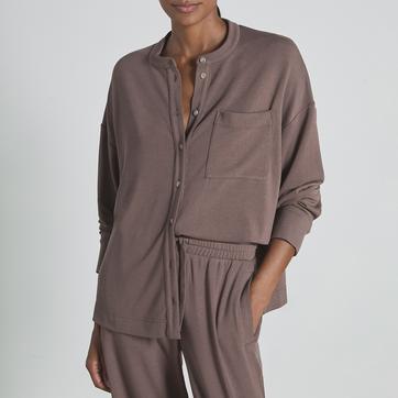 Stone Felicity Thermal Grandad Jumper