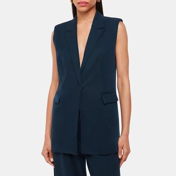 Navy Joss Sleeveless Blazer