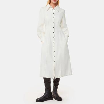 Ecru Harlowe Denim Midi Dress