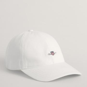 White Unisex Cotton Twill Cap