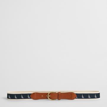 Navy Jacquard Webbing Belt