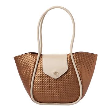 Copper/Cream Greta Lucky Bees Shoulder Bag