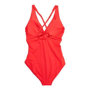 Red Twist Front Swimsuit