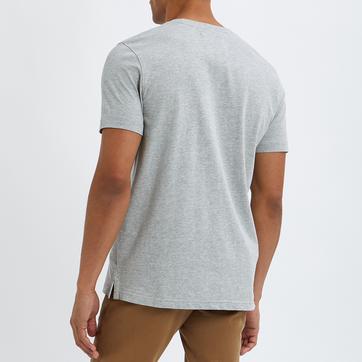 Grey Cotton Round Neck T-shirt