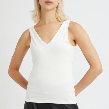 White Ophelia V-Neck Vest