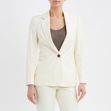 Cream Amber Single Breasted Blazer