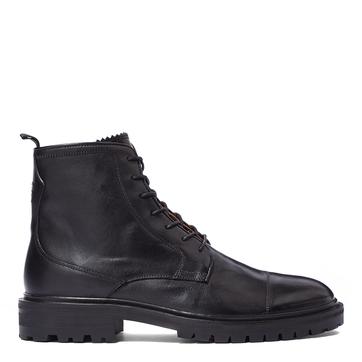 Men's Black Leather Lecco Derby Boot