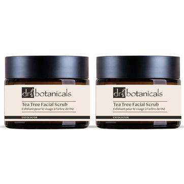 Dr Botanicals Eucalyptus & Tea Tree Facial Scrub 50ml x 2 Duo Pack