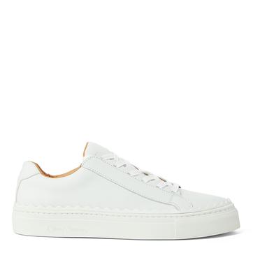 Women's White Ziva Scallop Sneakers