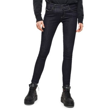 Navy Slandy Stretch Skinny Jeans Image