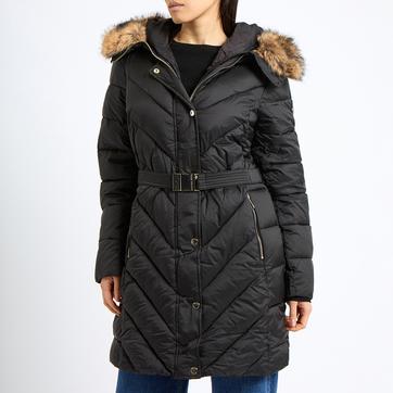 Black Long Belted Coat