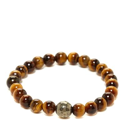 Brown/Gunmetal Tiger Eye Bracelet