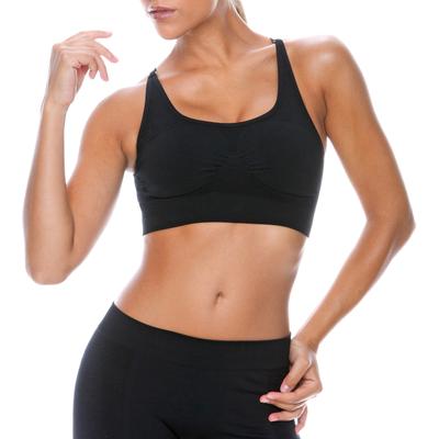 Black Crop Sports Bra