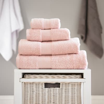 Bliss Pair of Hand Towels, Pink