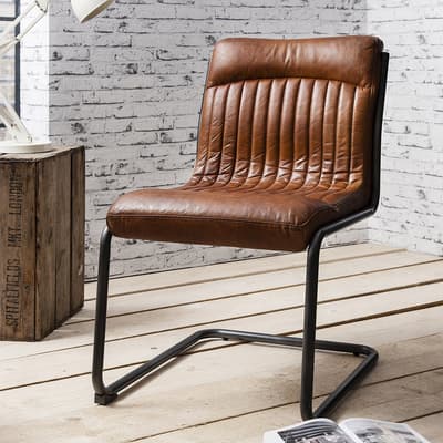 Aylesbury Chair, Brown Leather
