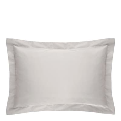 500Tc Sateen Oxford Pair Of Pillowcases, Silver