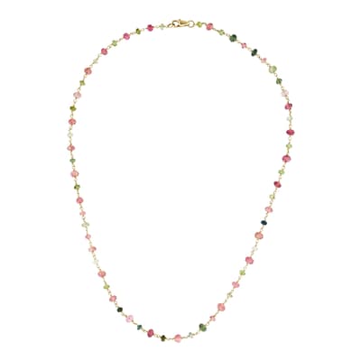 Gold Plated Tourmaline Necklace