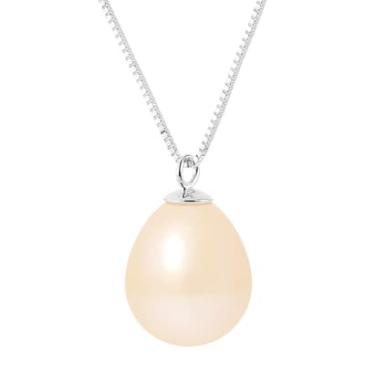 Single Pink Pear Pearl Necklace