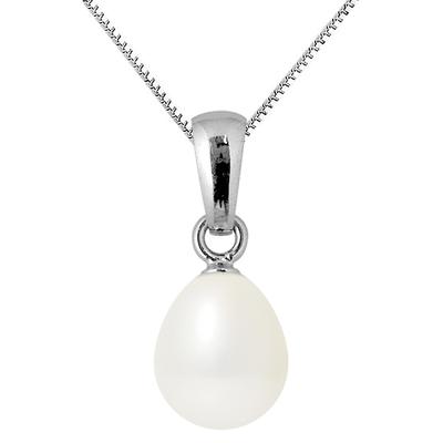 White Pearl Pendant Beliere Necklace