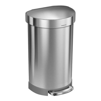45L Semi-Round Bin, Brushed