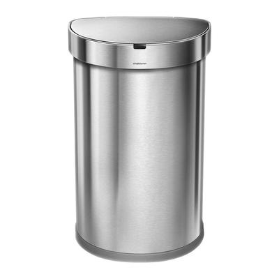 60L Semi-Round Bin, Brushed