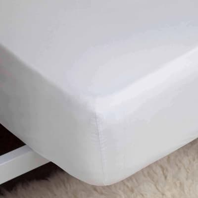 1000Tc King Fitted Sheet, White