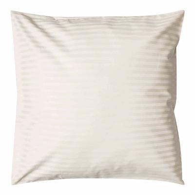 540Tc Satin Stripe Large Square Pillowcase, Ivory