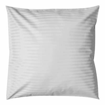 540Tc Satin Stripe Large Square Pillowcase, Platinum