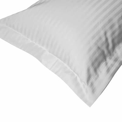 540Tc Satin Stripe Oxford Pillowcase, Platinum