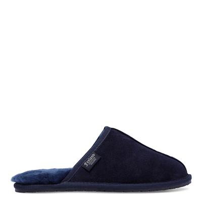 Men's Navy Sheepskin Mule Slipper