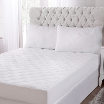Feels Like Down Double Pillow & Mattress Protector Set