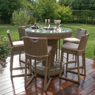 SAVE £320 - Winchester 6 Seat Round Bar Set with Ice Bucket