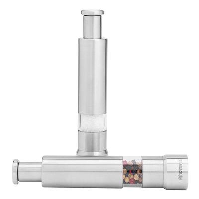 Matt Steel Salt & Pepper Crusher Set