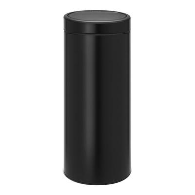 Matt Black New Touch Bin, 30L